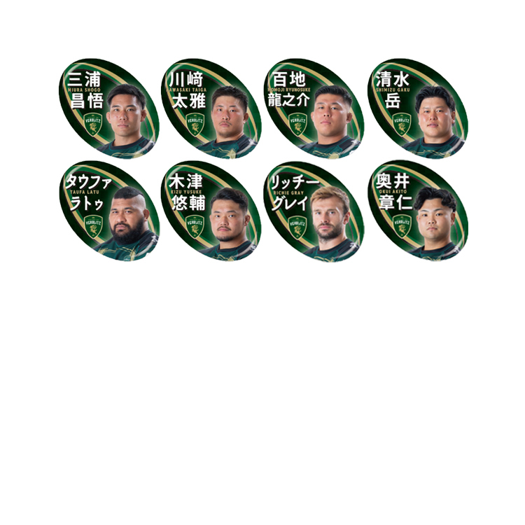 【シークレット】2025-26ラグビーボール型選手缶バッジ