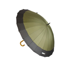 24本骨 蛇の目傘 緑×黒