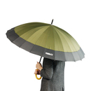 24本骨 蛇の目傘 緑×黒