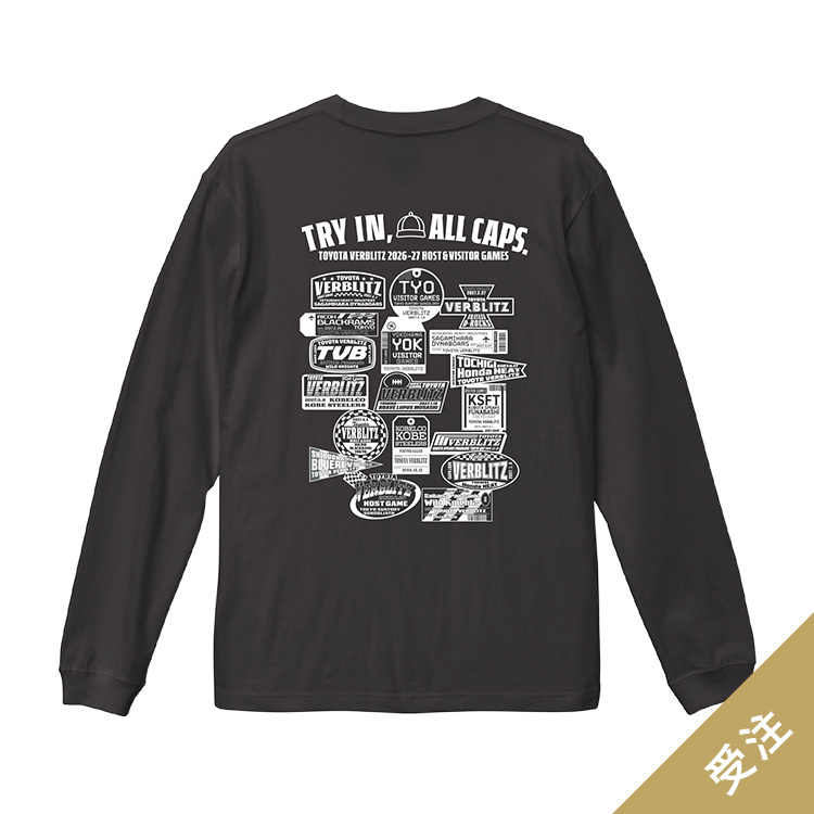 【受注】TRY IN ALL CAPSロングTシャツ